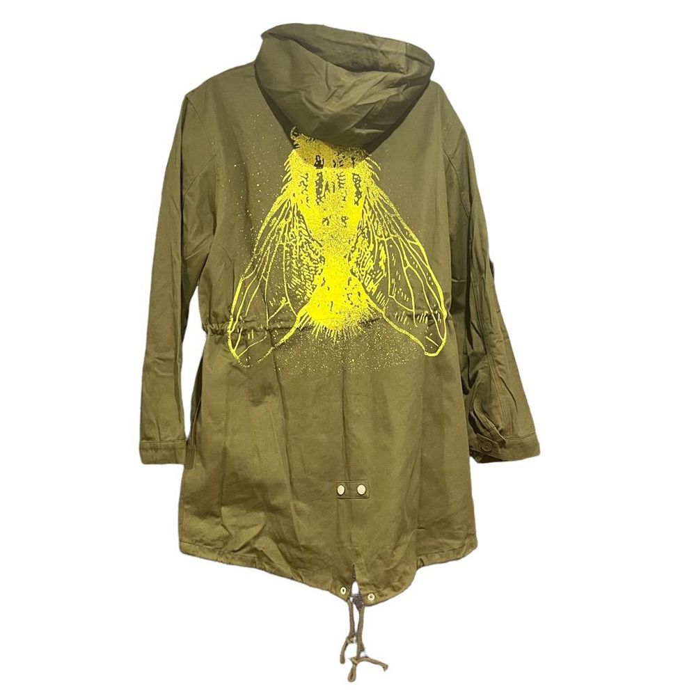 MCR My Chemical Romance Army Green Yellow SWARM 2022 Tour Jacket Men’s Medium - Picture 2 of 9
